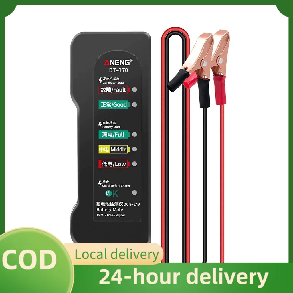[Ready Stock]ANENG BT170 Portable 12V Car Battery Tester DC 924V