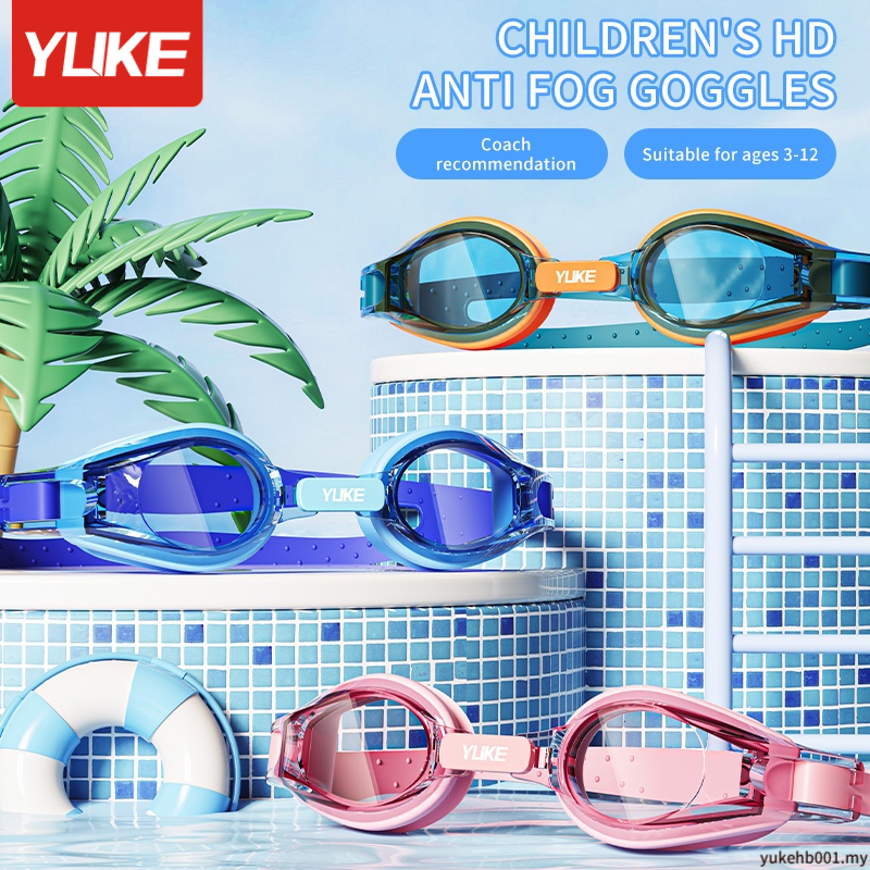YUKE Swimming Goggles Kids Waterproof Anti Fog Boy Swimming Pool Girl ...