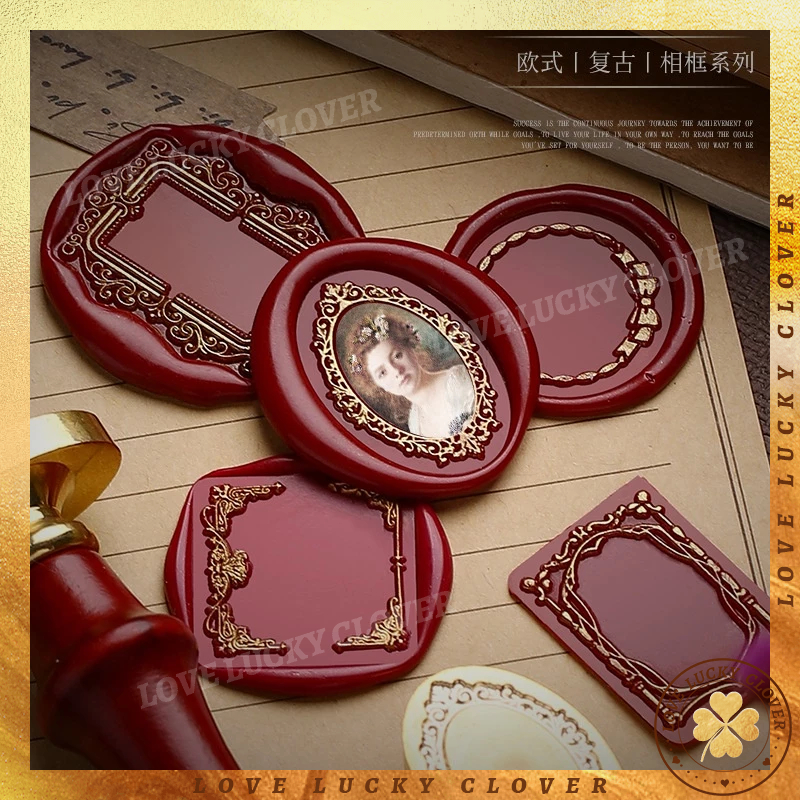Simple New Frame Series Photo Frame Copper Head Wax Seal Brass Seal ...
