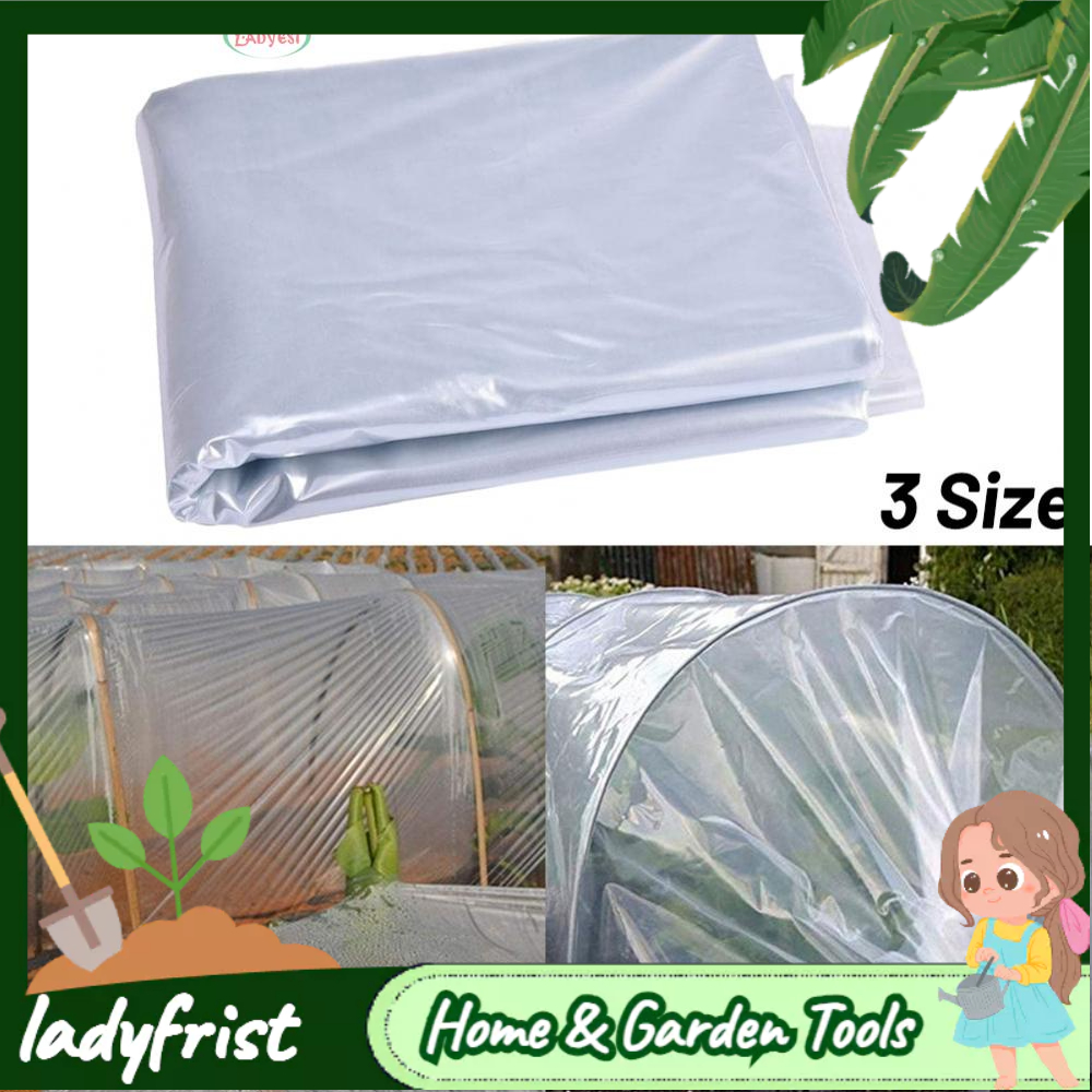 LDF Clear Polythene Plastic Sheeting Garden Diy Material Cover For