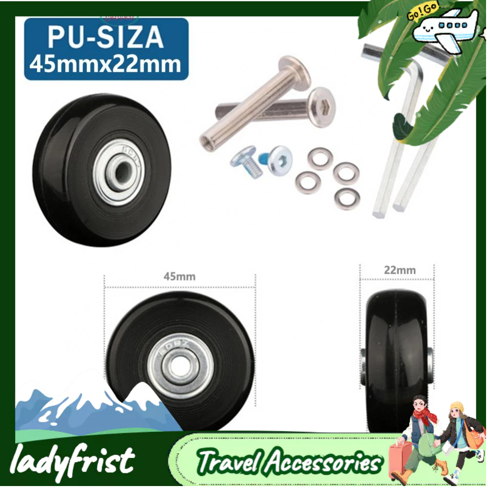 4 Pcs Luggage Wheels Luggage Suitcase Replace Wheel Roller Skate Repair