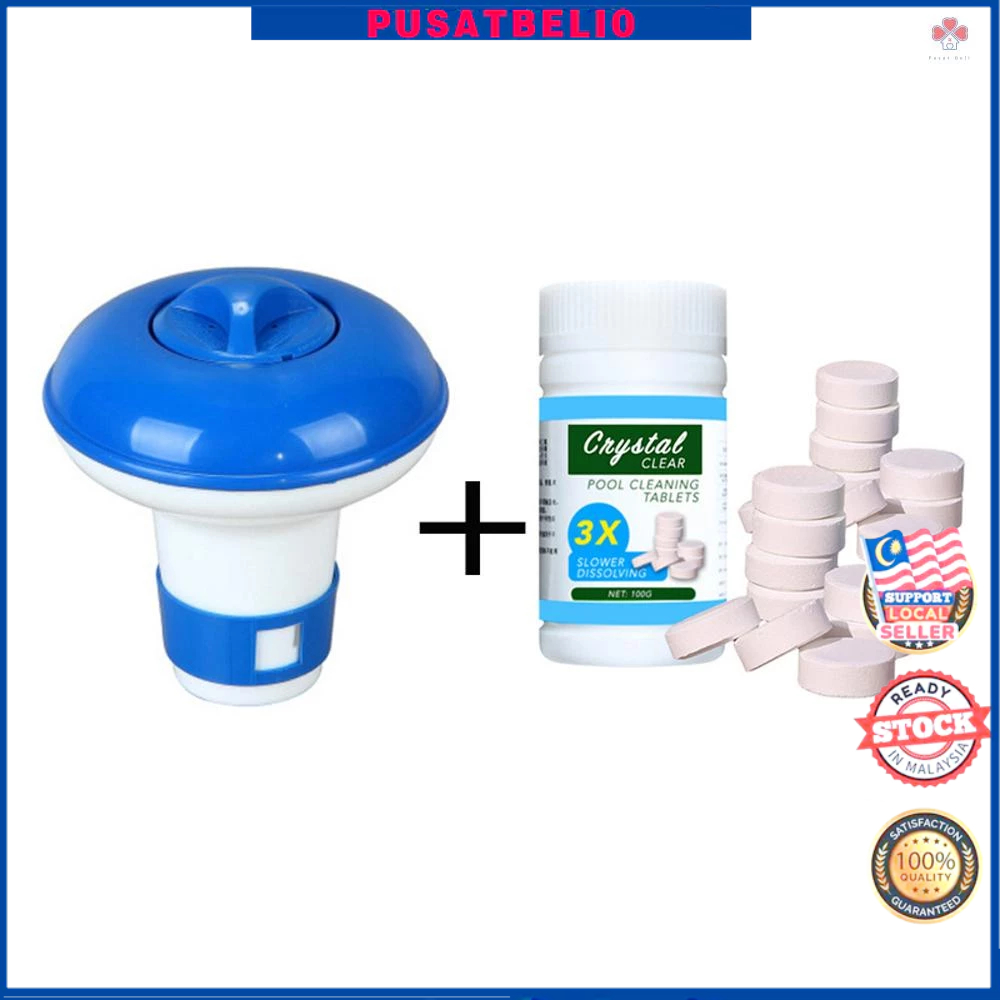 💥Selangor In Stock💥Pool Cleaning Float With 100g Purifier Tablets ...