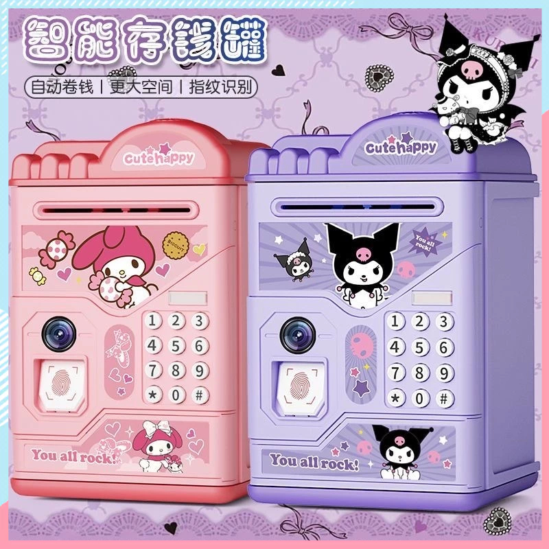 Kuromi Piggy Bank Cute Sanrio My Melody Money Box Cinnamoroll Coin Bank ...