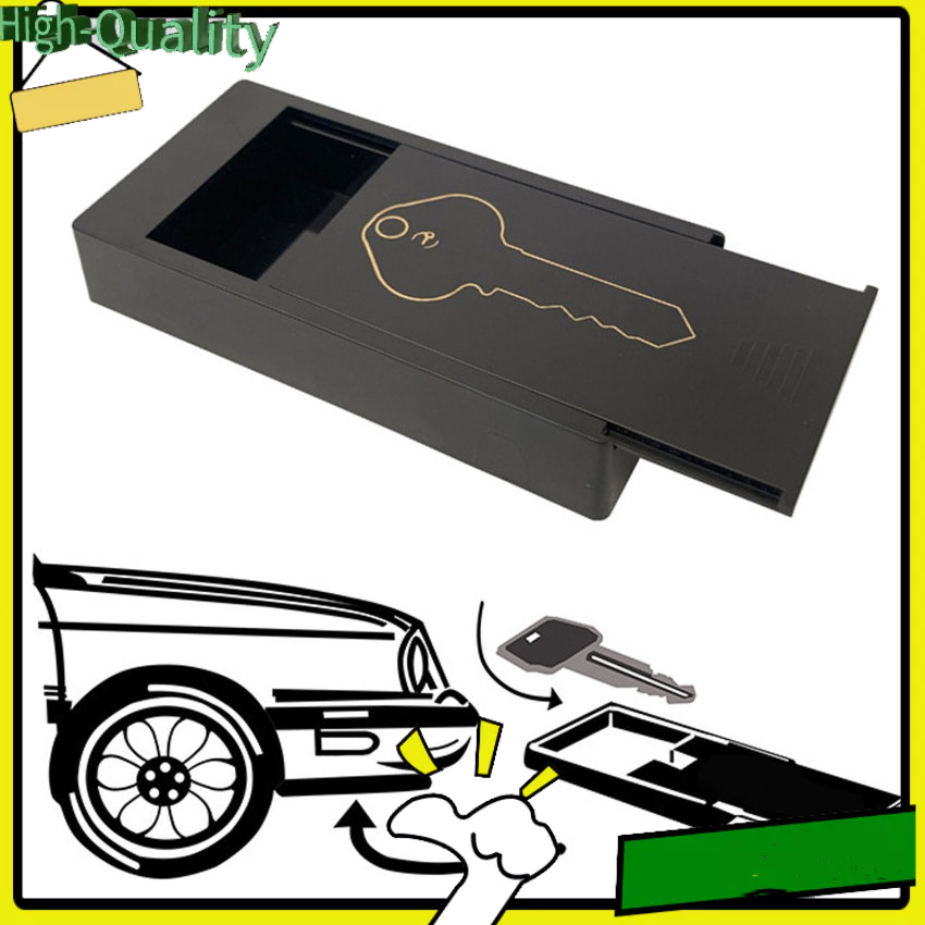 Creative Black Key Safe Box Car Key Holder Hidden Storage Outdoor Stash For Home Office