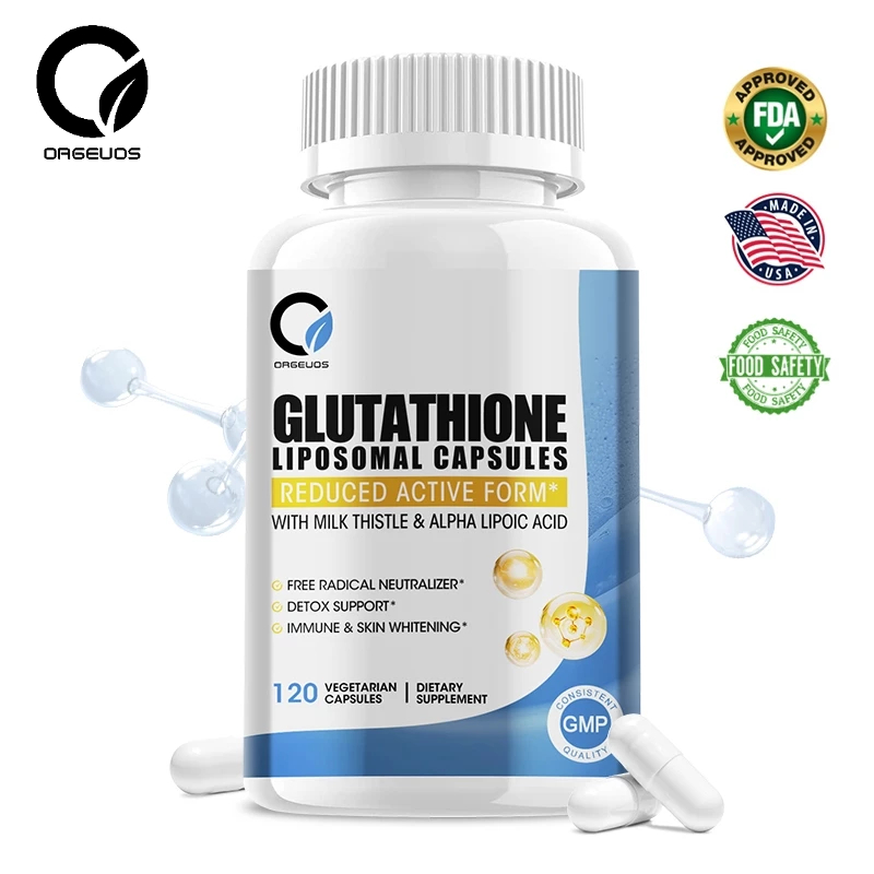 Orgeuos Glutathione Capsules FDA Approved 120pcs With Alpha Lipoic