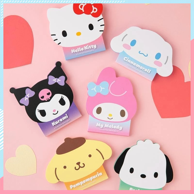 Sanrio Sticky Note/50 Sheets Kuromi Melody Cinnamonroll Hello Kitty ...