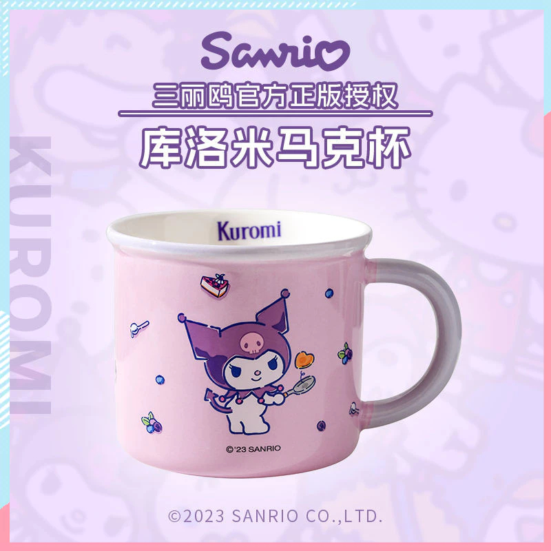 Sanrio Mug Kuromi Melody Cinnamonroll Pochacco Purin Hello Kitty Cup