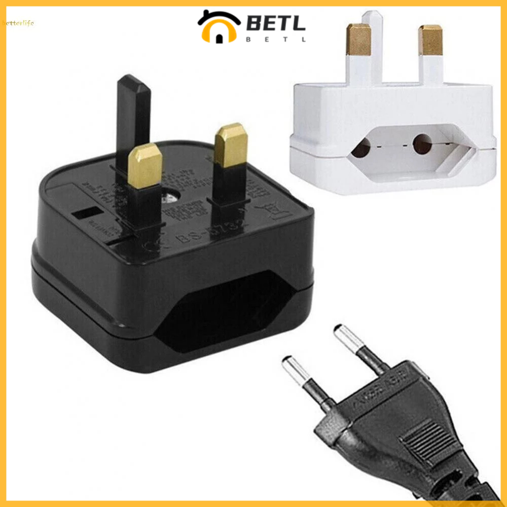 Plug Converter 2 Pin To UK 3 Pin Converter European High Quality Plug ...