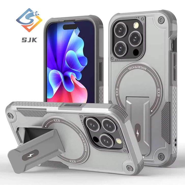 Advanced Military Armor Stand Matte Case for iPhone 16 Pro max 12 13 14 ...