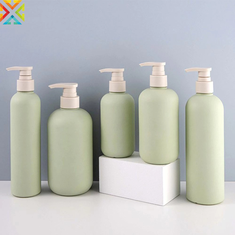 200ml/300ml/500ml Avocado Green Empty Plastic Pump Lotion Shampoo ...