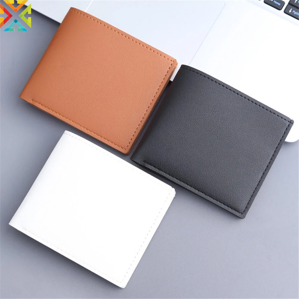 New Style Men Short Pu Leather Wallets Vintage Thin Male Credit Card ...