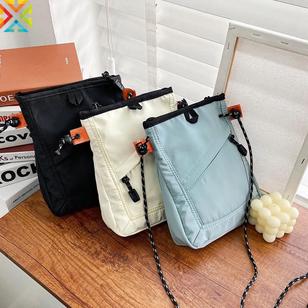 All-match Small Solid Color Square Portable Shoulder Messenger Bag