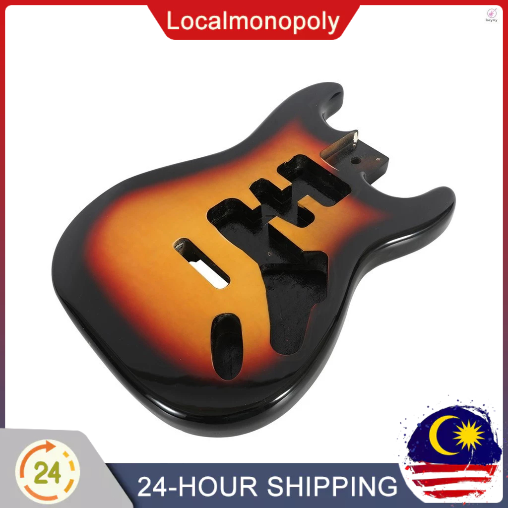 DIY Electric Guitar Unfinished Body Guitar Barrel Blank Poplar Wooden