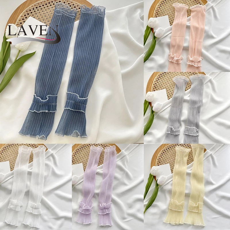 LAVEN Sun Protection Arm Sleeves Female Fairy Ice Sleeve Arm Guard ...