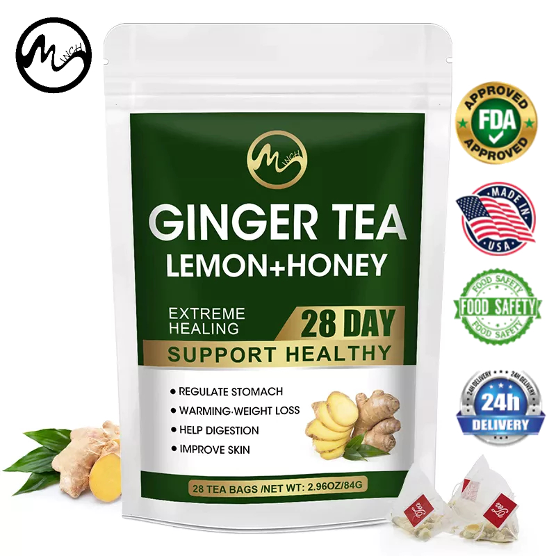 Minch Warm Uterus Tea Uterus Detox Tea Ginger Lemon Turmeric Tea 100 Natural Anti Aging For
