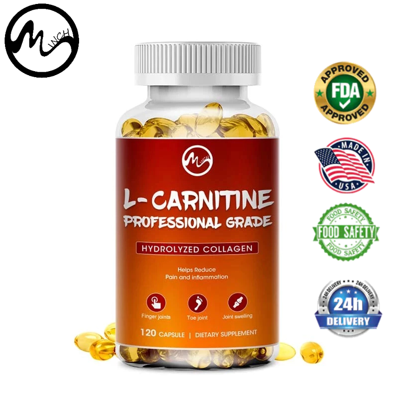 Minch Acetyl L-Carnitine 1200mg Capsule Fat Burning Lose Weight Slimming  High Potency Supports Natural Energy Production Memory&Focus Increase Body  Performance Capsules Supplement