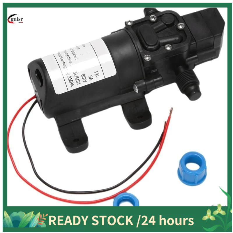 Black DC 12V 60W high-pressure mini membrane water pump automatic ...