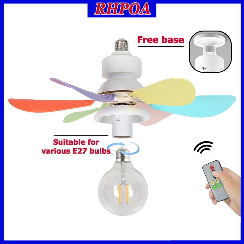 RHPOA E27 Threaded Ceiling Fan Light LED Fan Light【Give lamp holder ...