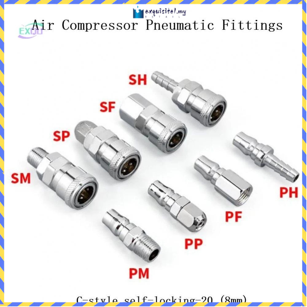 ⭐Pneumatic fittings Air Compressor Hose Quick Coupler Plug Socket ...
