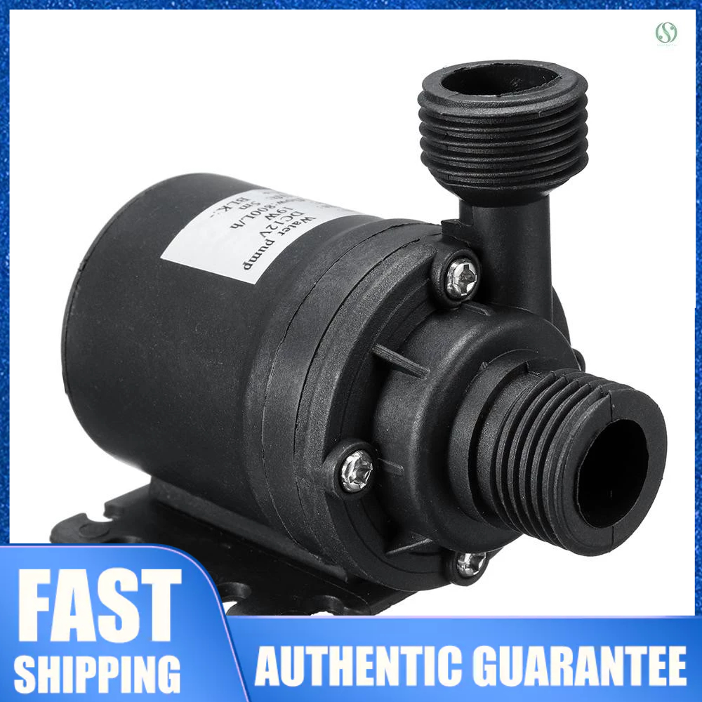 Ultra Quiet Mini DC 12V Lift 5M 800L/H Brushless Motor Submersible ...
