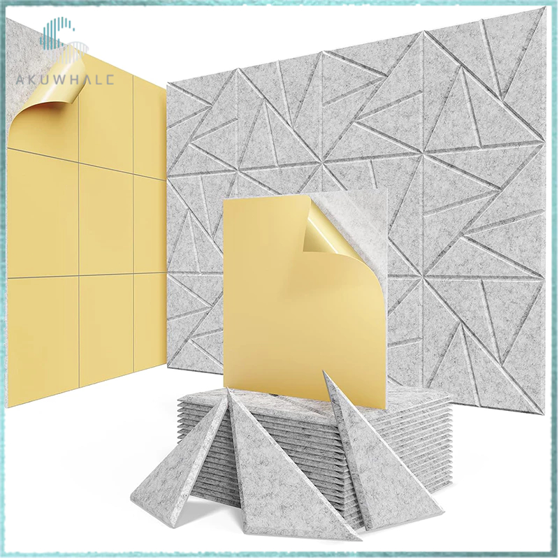 Square Acoustic Panels Self-Adhesive 30*30cm DIY Sound Proof Foam ...