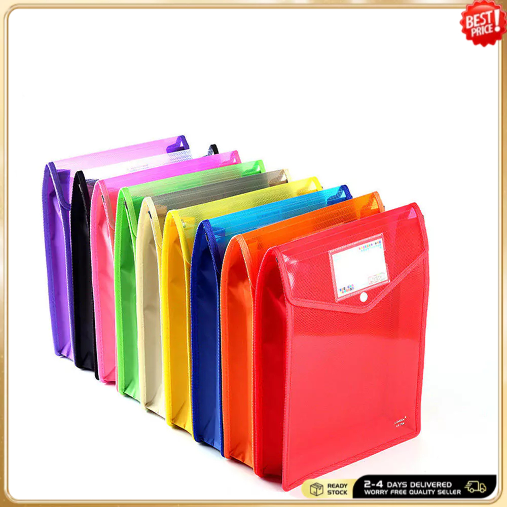 Plastic File Folders, Waterproof Transparent Expandable File Organiser ...