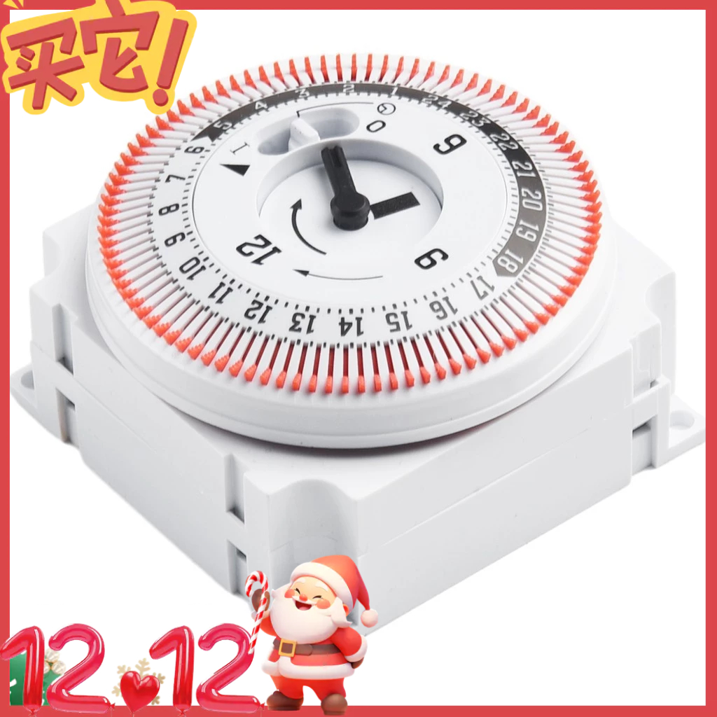 {Dalam Stok}Mechanical 24 Hours Timer Switch Industrial Timing Device ...
