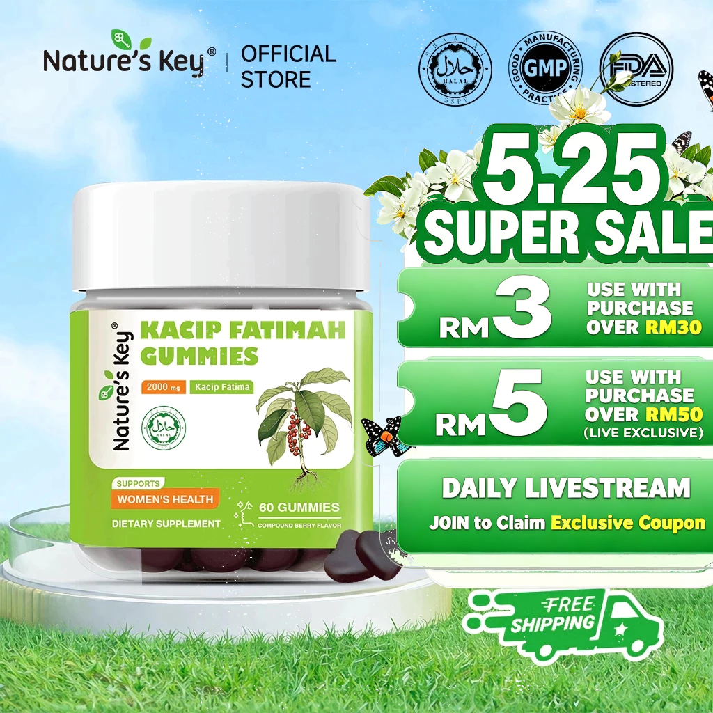 Nature's Key Kacip Fatimah Gummies | Women's Multivitamin Supplement ...