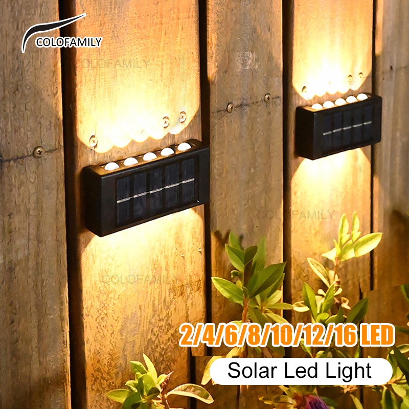 2/4/6/8/10 Outdoor Solar Wall Light for Deco Solar Light Waterproof