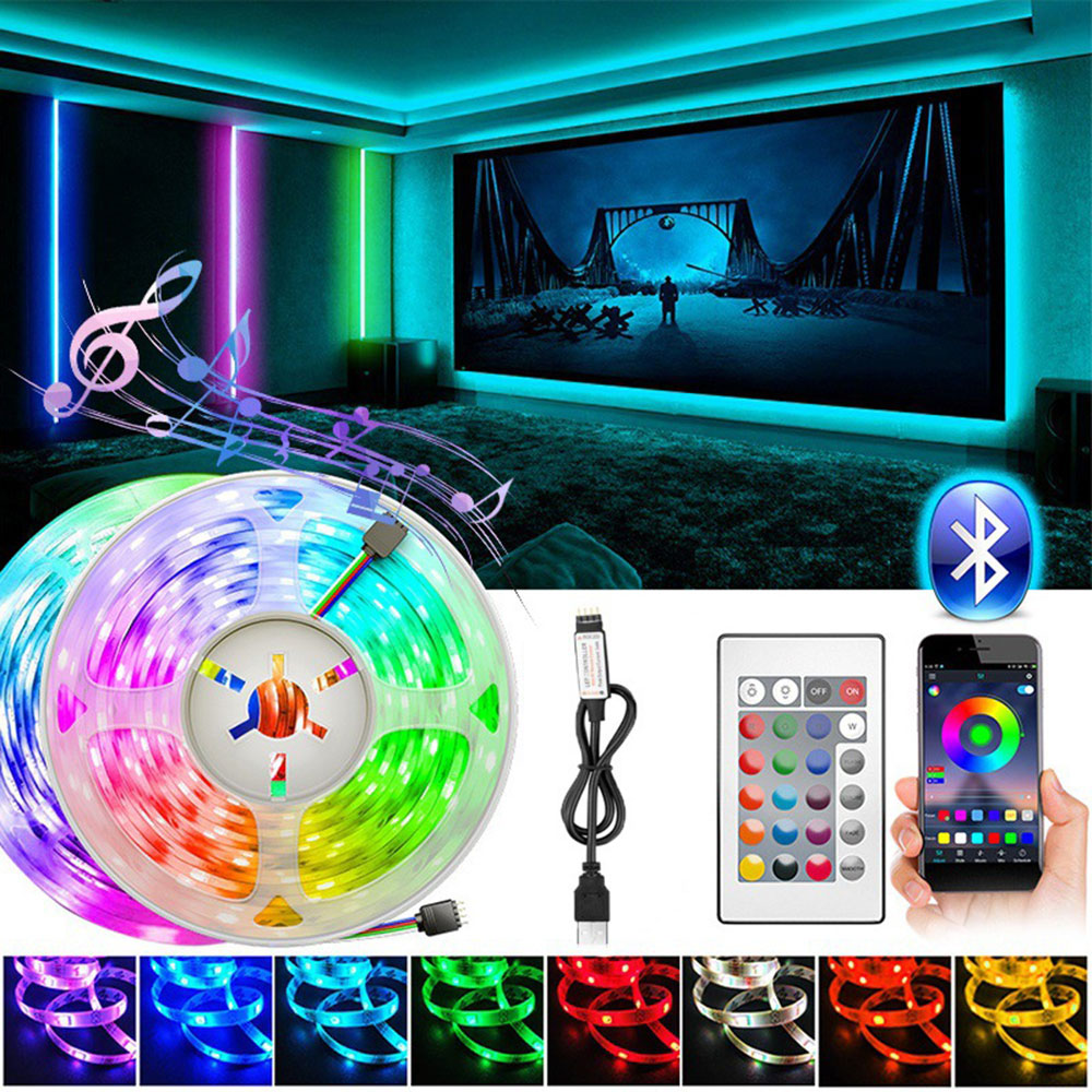 RGB 5050 Led Strip Lights Smart Home TV USB Wall Lamps Ramadan