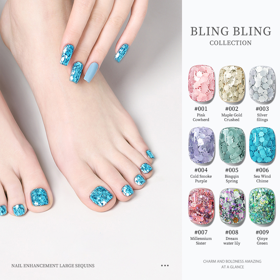 Glitter Gel Nail Polish, Holographic Glitter Diamond Collection Glitter
