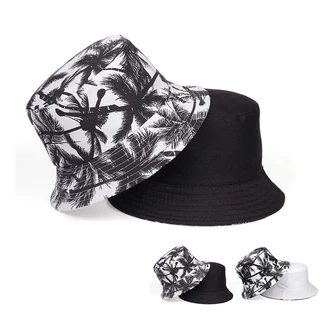 Black Bucket Hat Men Outdoor Sun Hat Cow Pattern Hat Japanese Retro Casual  Sunshade Hat Korean Version Fashion All Fisherman Hat Floppy Hats for Men
