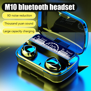 M10 HeadphoneTWS Earphone Bluetooth With Microphone For iPhone Wireless Earbud HIFI Waterproof In-ear Bass
