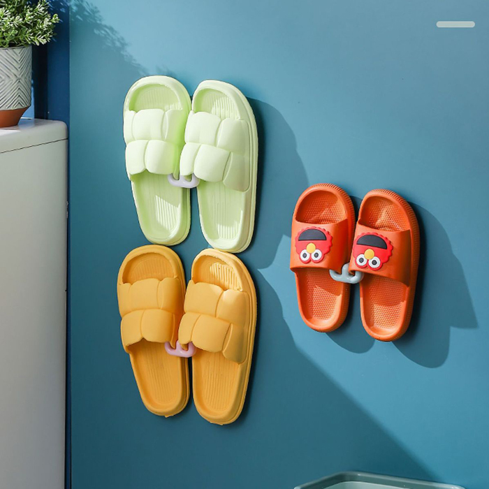3pcs Simple Slippers Rack Wall Mounted Organizer Hooks Storage Shoe ...