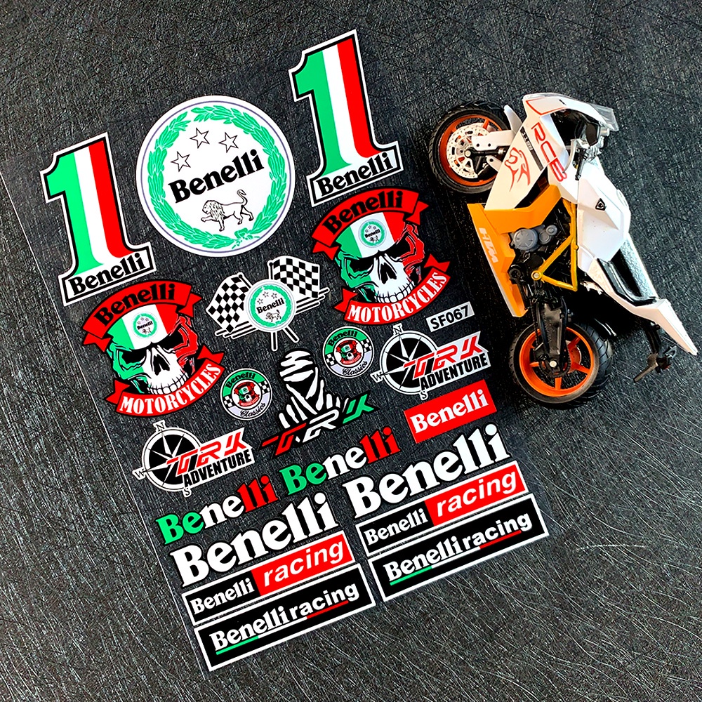 Benelli Sticker Reflective Decal Helmet Badge Motorcycle Fuel Tank Logo