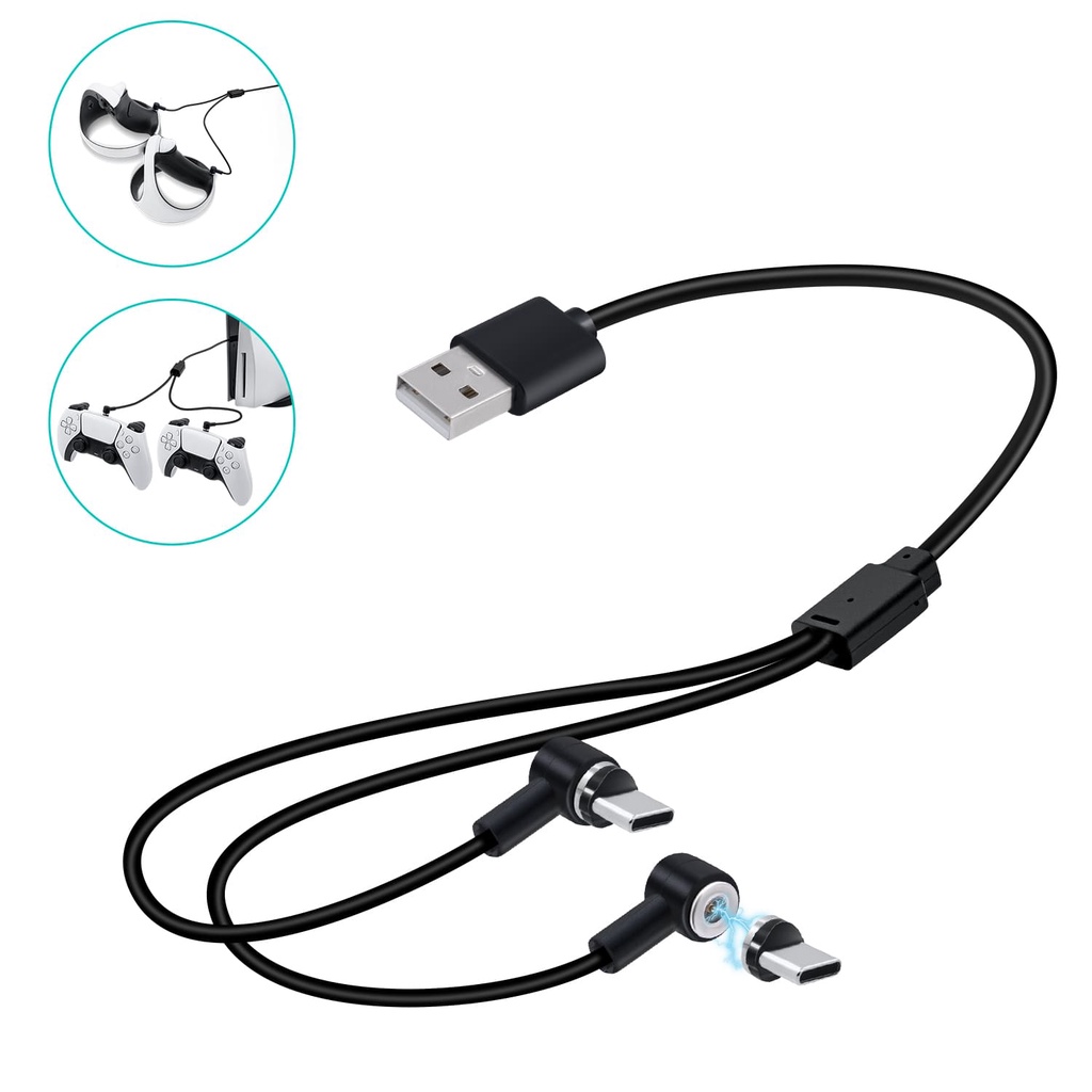 DOBE 2 In 1 Magnetic Charging Cable for PS5 VR2 Controller | Shopee ...