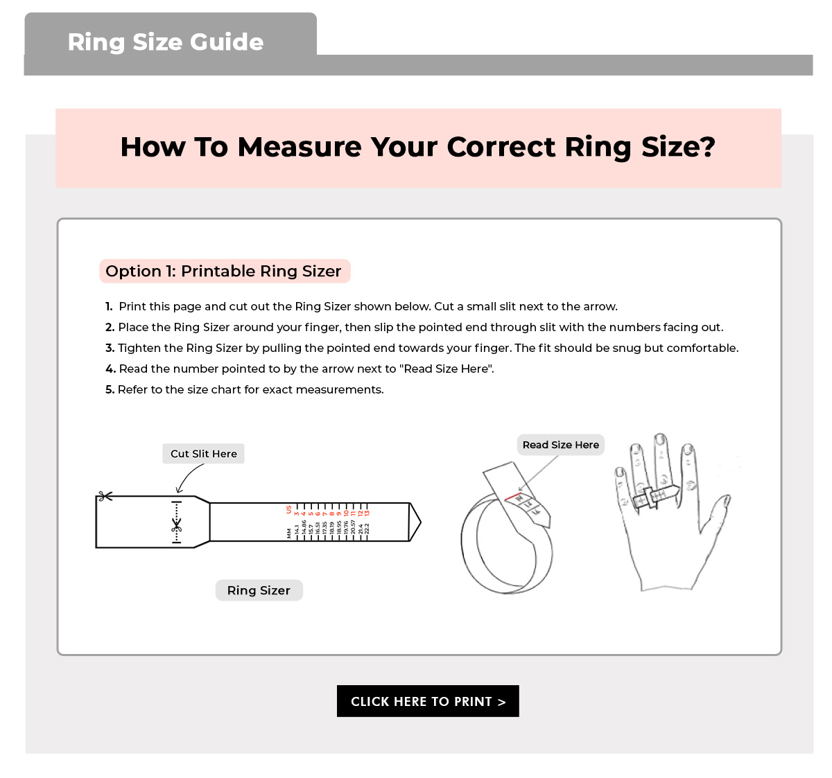 Accessories Size Guides | Buy Fashionable, Aesthetic Clothes Online At ...