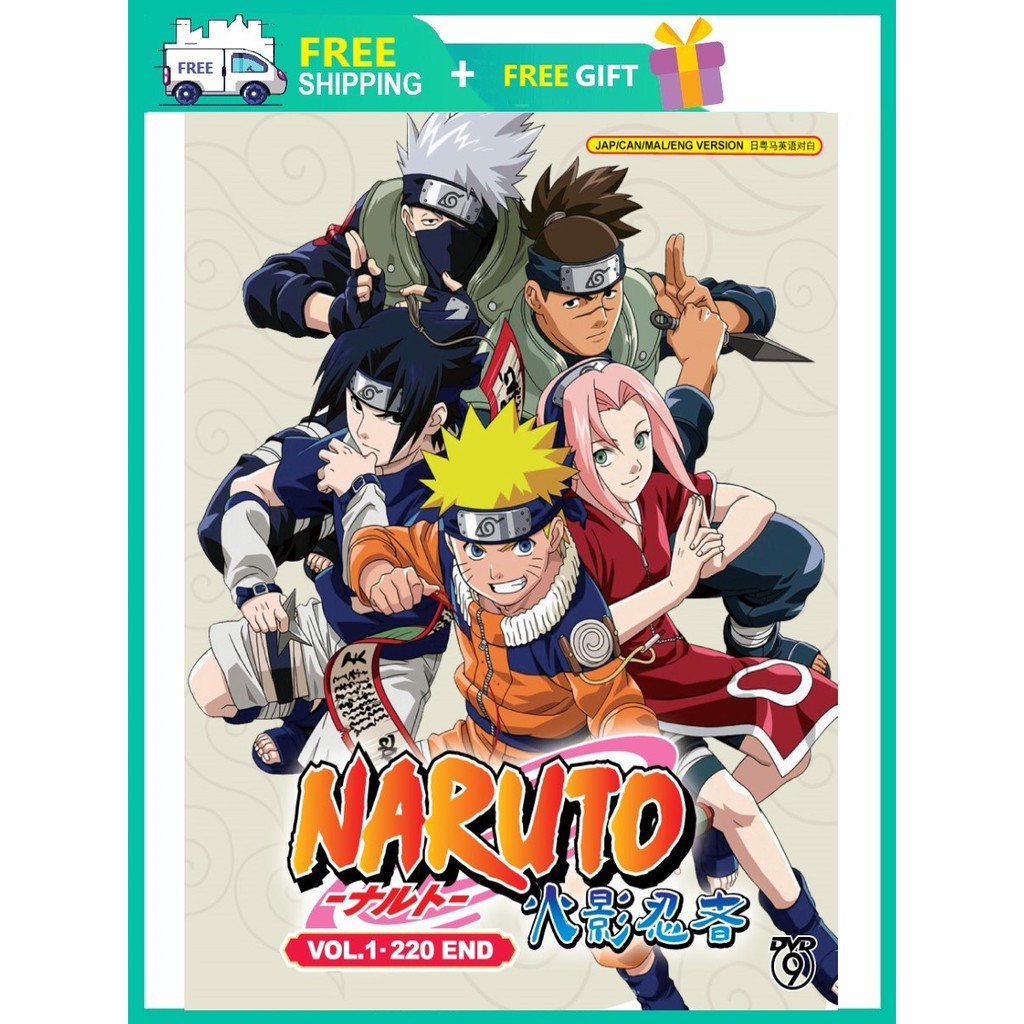 NARUTO 火影忍者 (1-220 EPISODES) ( ANIME TV SERIES DVD : 2002 ) | Shopee  Malaysia