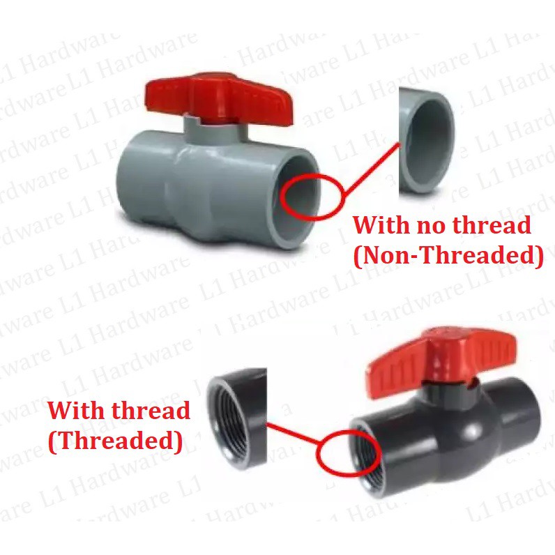 PVC Ball Valve Compact Socket Stop Cock PVC Pipe Fitting PVC Connector ...