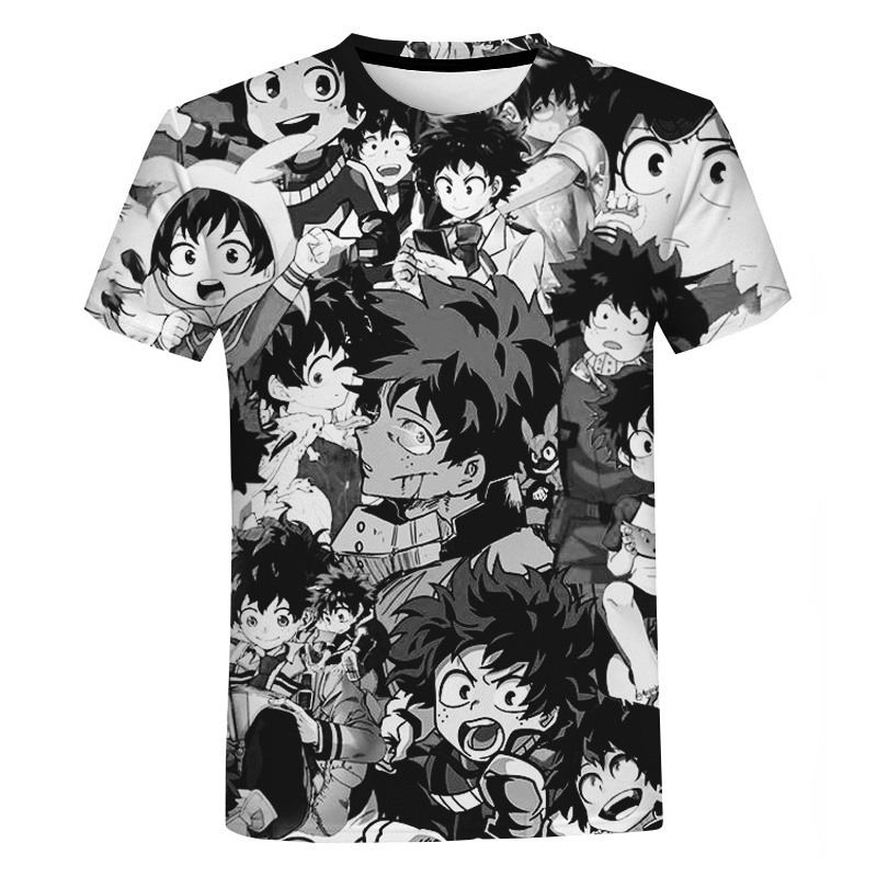 Funny Boku No Hero Academia T Shirt Men Anime T-shirt My Hero Academia ...