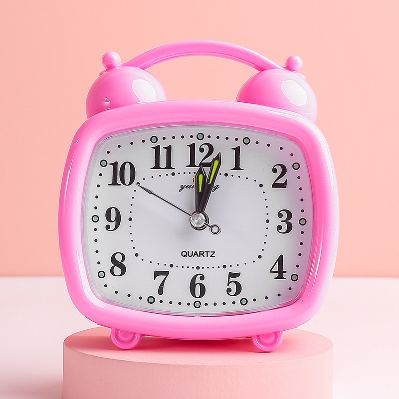 Jam Loceng Quartz Alarm clock mute snooze student desk clock bed clock