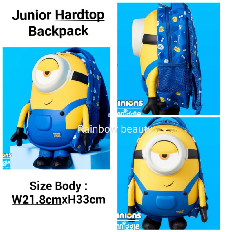 SMIGGLE Minions Junior Hardtop Charactor Backpack Beg Sekolah