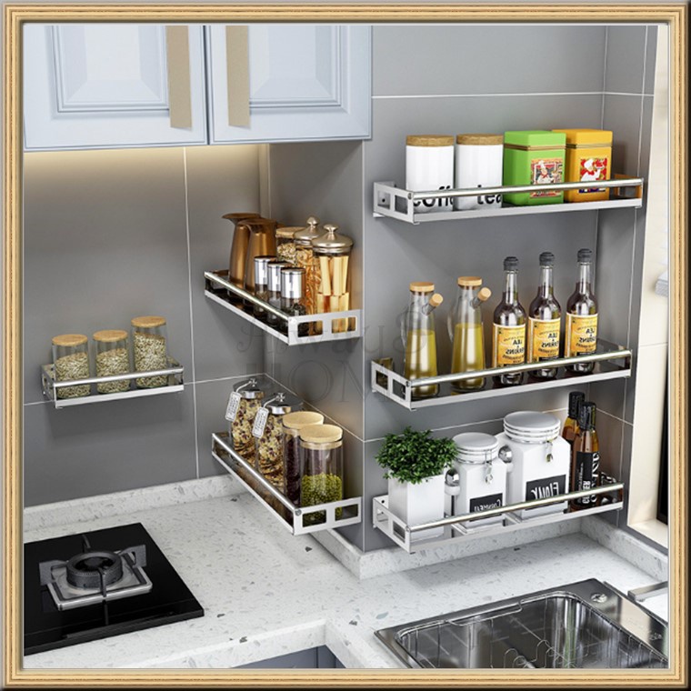 304 Stainless Steel Rack Kitchen Seasoning Storage/Shelf Spice Wall ...