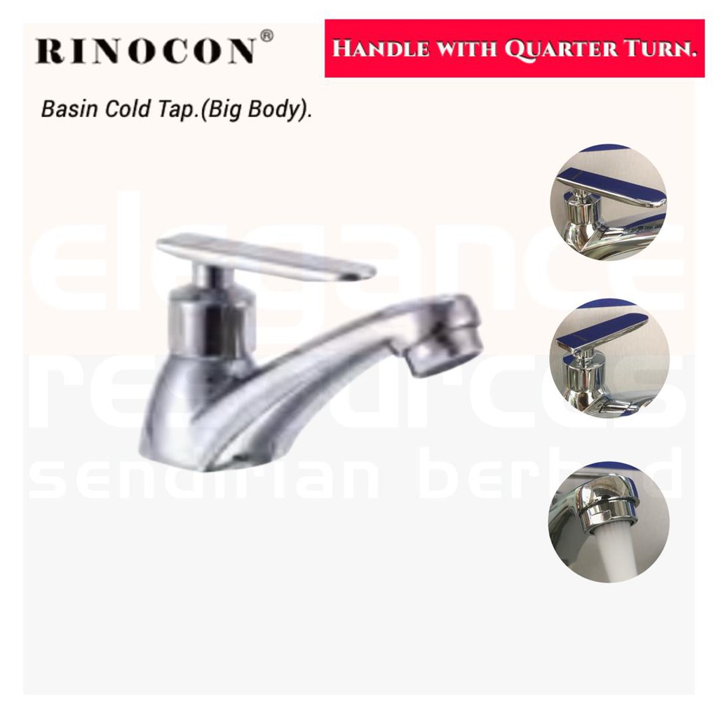 RINOCON Basin Cold Tap (Big Body) RGA042B | Shopee Malaysia