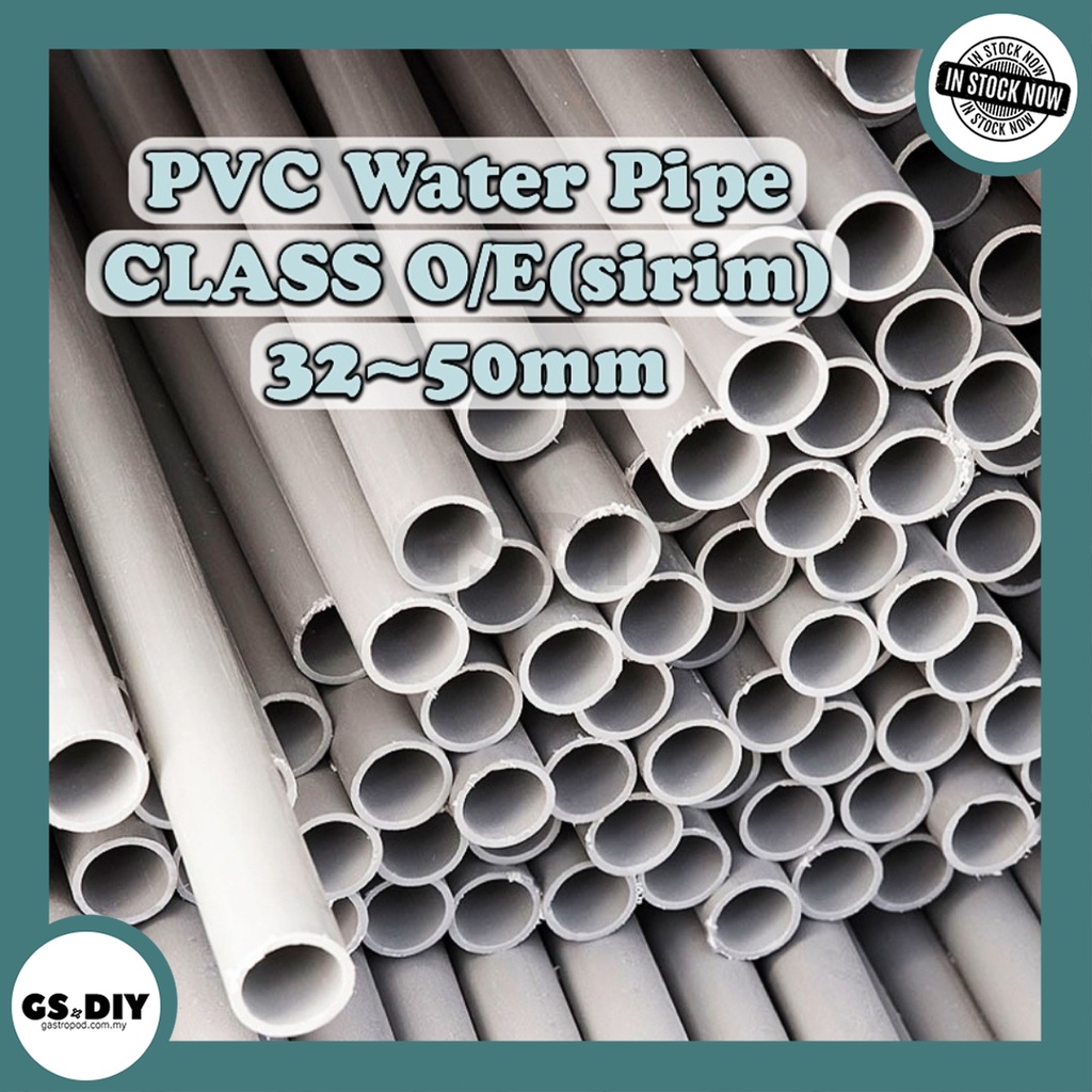 🏷️PVC Pipe Water (CLASS O / E ) PVC Paip Air Kelabu Malaysia Standard ...