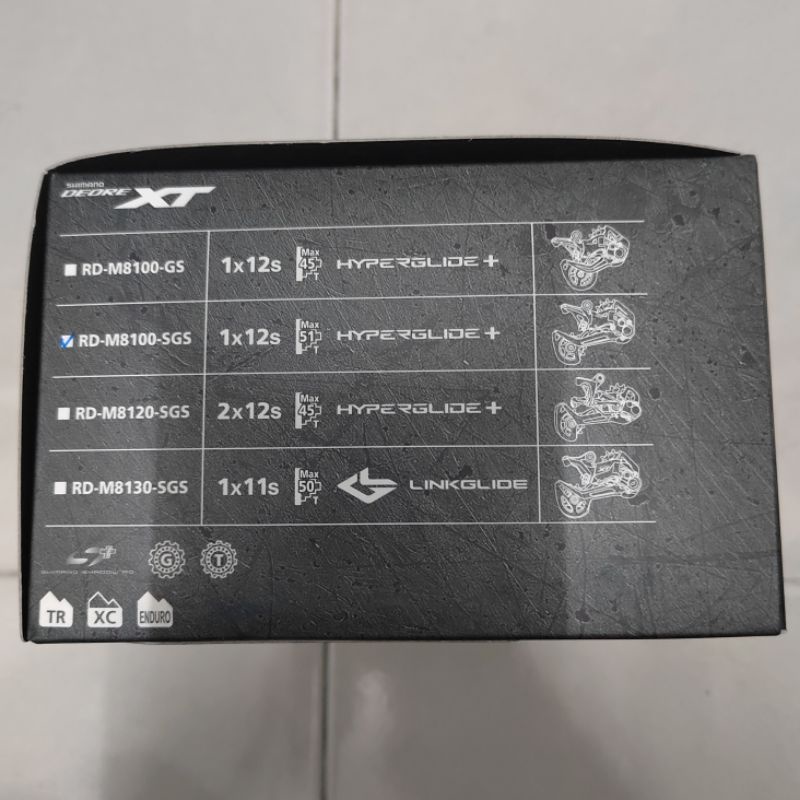 Desviador Trasero Shimano XT RD-M8100-SGS - 12 Velocidades, Jaula Larga, Para Transmisión MTB