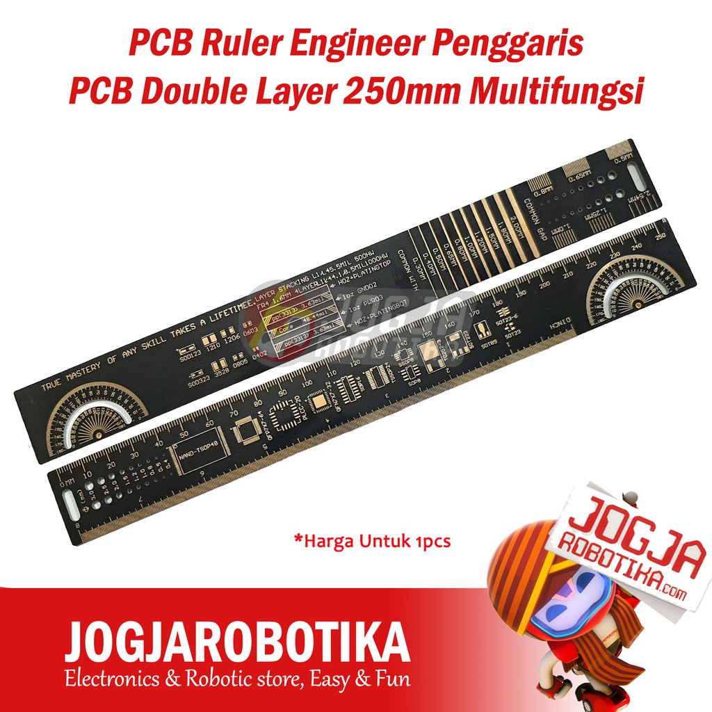 PCB Ruler Engineer Ruler 25cm PCB Double Layer 250mm Multifunction ...