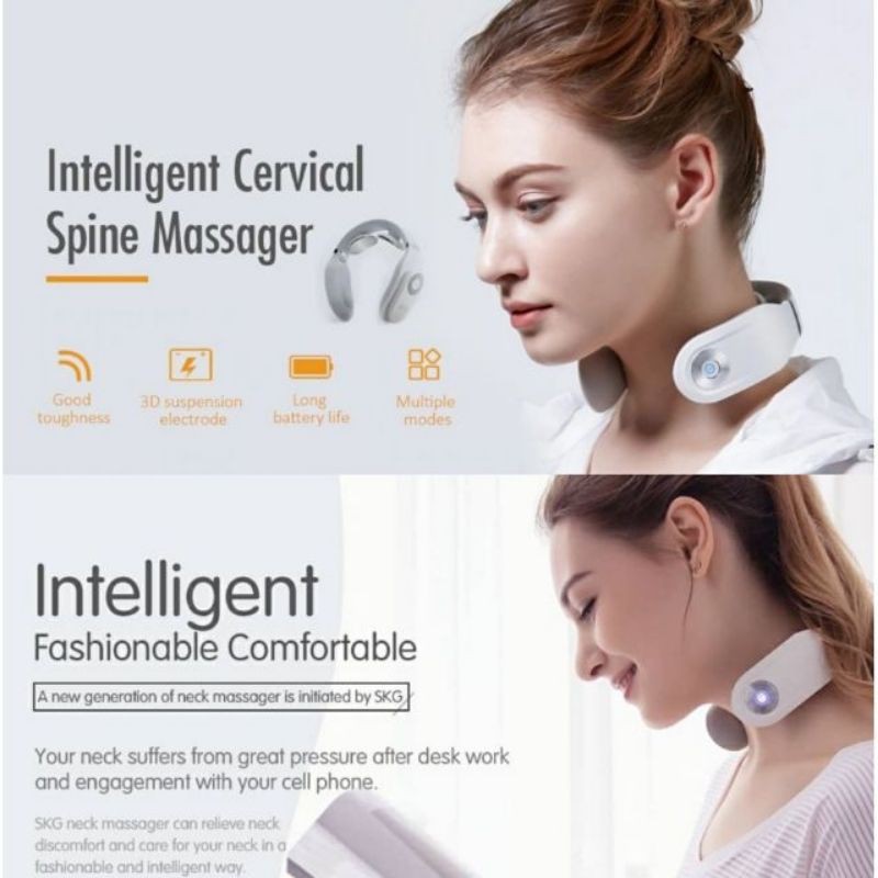SKG K4356 Tens Intelligent Neck Massager for Pain Relief with Heat