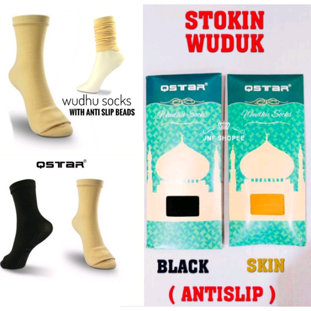 (WUDHU SOCKS) STOKIN MUSLIMAH ANTISLIP LONG WOMEN SOCK Stoking Wuduk