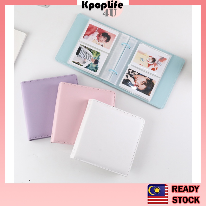 Korea PU Macaron 2 Ring Photocard Binder 2R 3R Photo Album 2 Ring PU ...